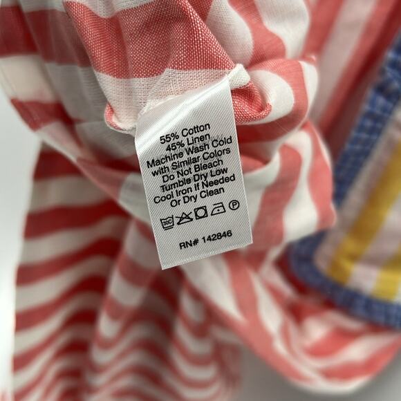 Rhode Women's Ollie Cotton Linen Dress - Peach - Small - New with tags - Picture 7 of 8